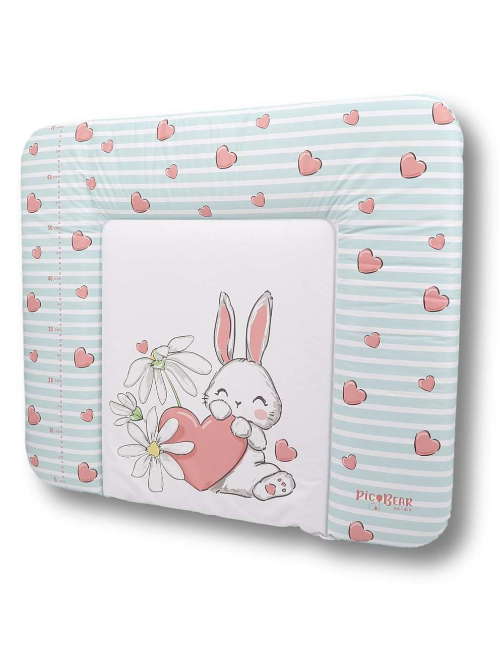 607-A120 pic Bear weiche Wickelauflage HONEY 85 x 72 cm, Hase