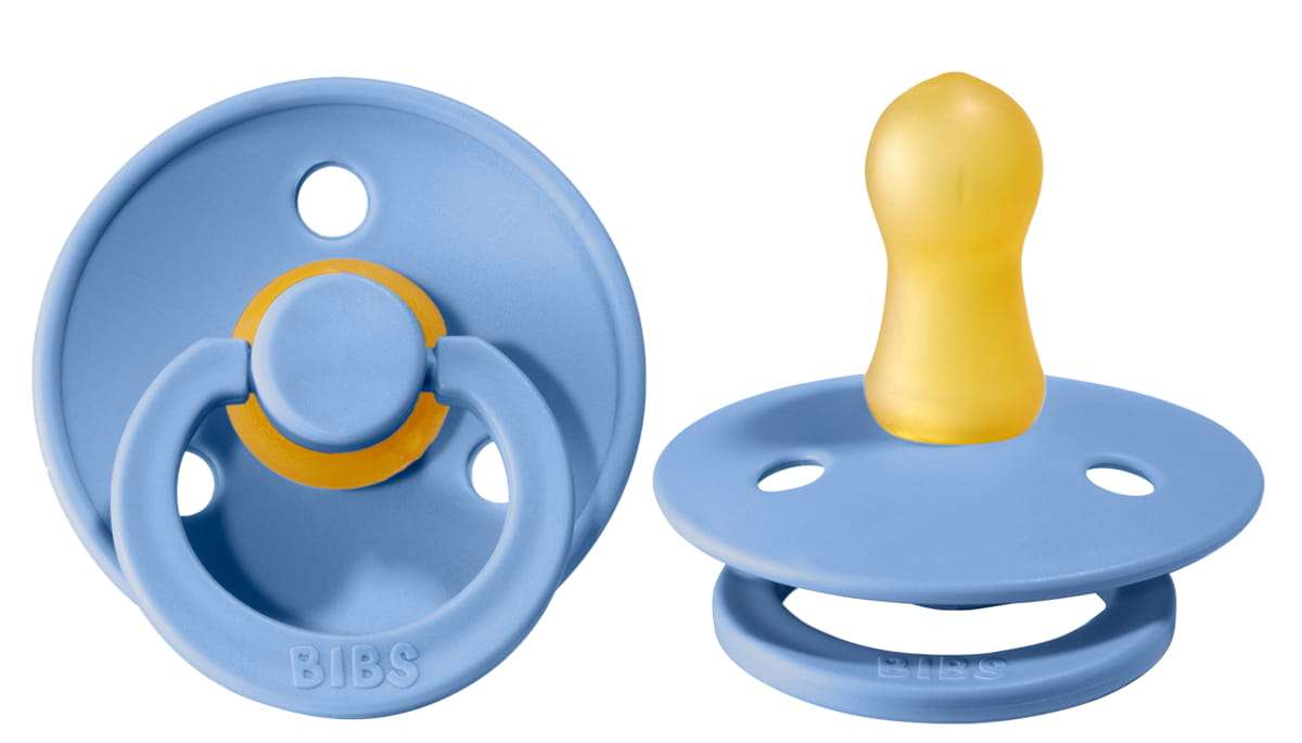 Bibs Schnuller 100% gleiche Farben, Sky blue, Größe 1