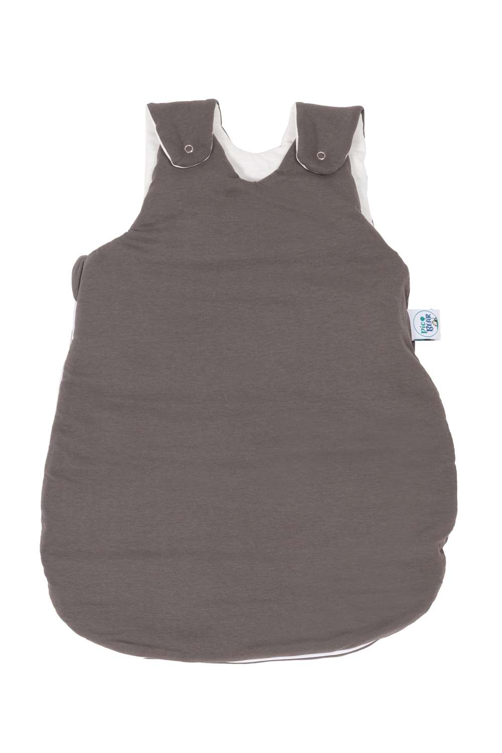 613-983 pic Bear Babyschlafsack mitwachsend - atmungsaktiv, uni anthrazit, 62/68