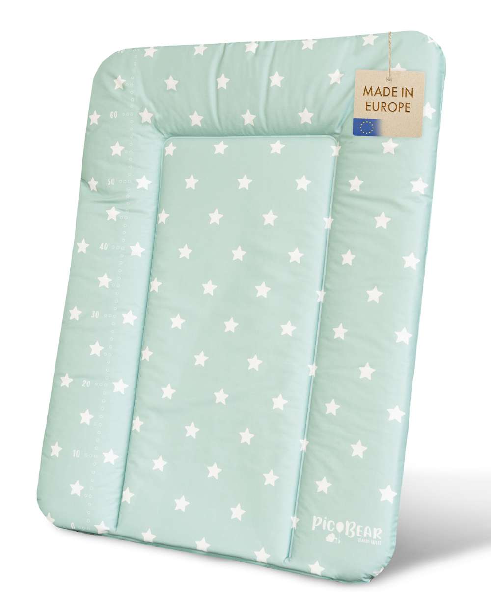607-B105 Weiche Wickelauflage HONEY 50 x 70 cm, Sternenhimmel celadon-gruen