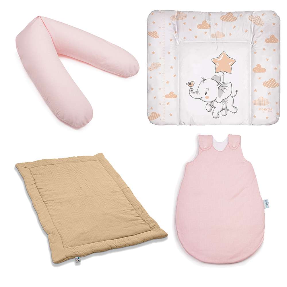 pic Bear Baby Starterpaket, pink-peach