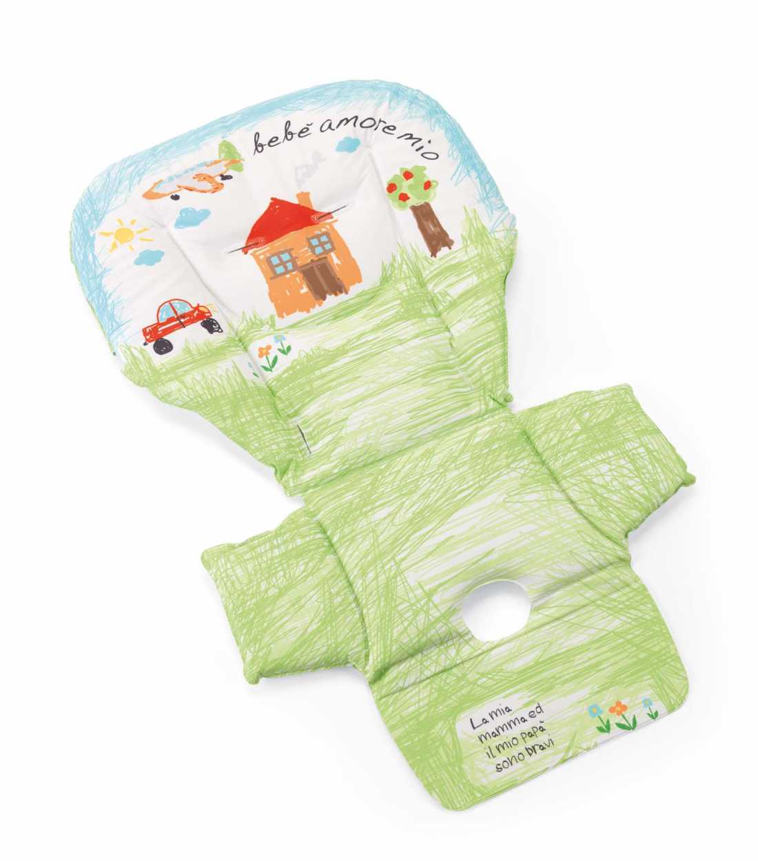 IM230001-C222 Austausch-Polsterung fuer Hochstuhl Campione, Haeuschen