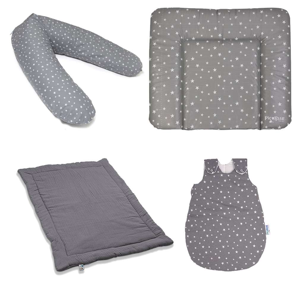 pic Bear Baby Starterpaket, Stars grey