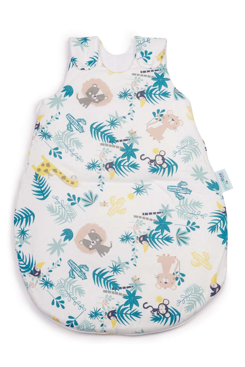 613-112 pic Bear Babyschlafsack mitwachsend - atmungsaktiv, Jungle, 62/68