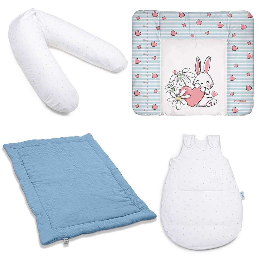 pic Bear Baby Starterpaket, light-blue