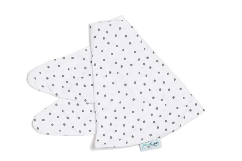 611-E-110 pic Bear Ersatzbezug fuer Stillmond, Punkte-grau Jersey
