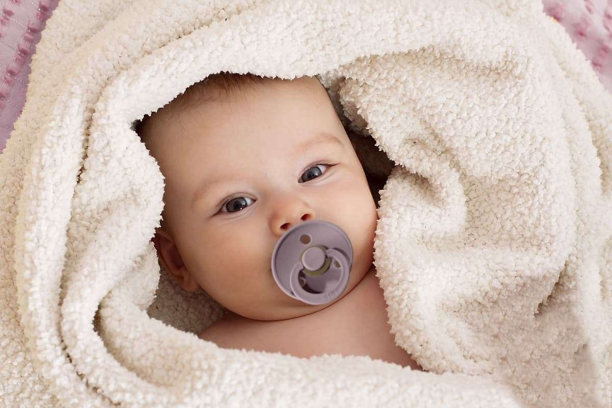 BI-100230 Bibs Schnuller 100% gleiche Farben, Sky blue, Größe 1